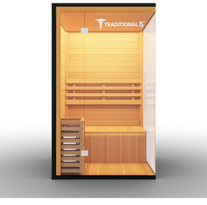 Medical Breakthrough Saunas - Traditional 5™ 2 Person Indoor Steam Sauna - Fitness Recovery Lab