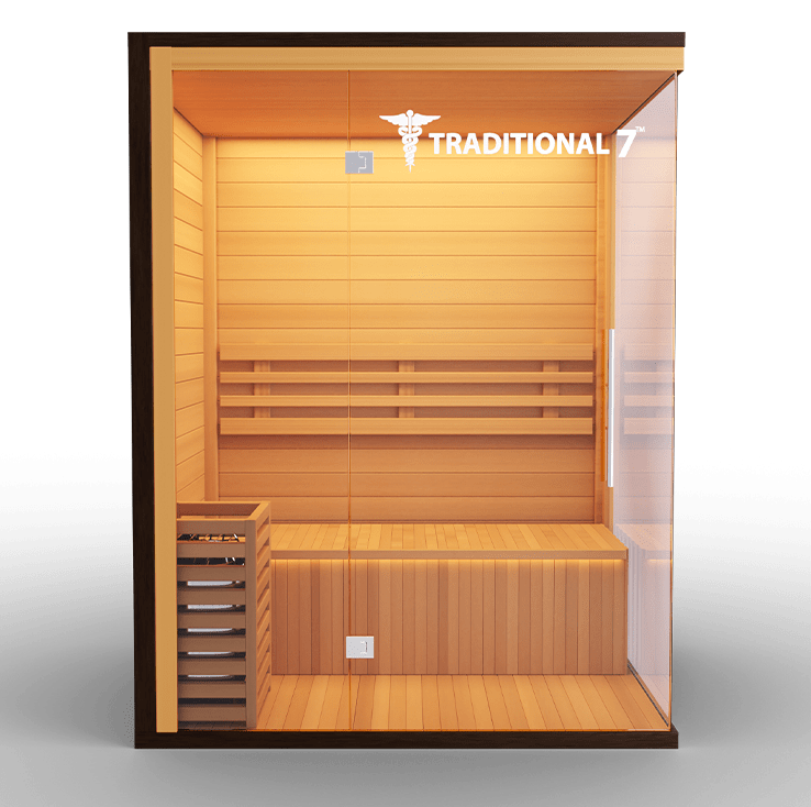 Medical Breakthrough Saunas - Traditional 7™ 4 Person Indoor Steam Sauna - Fitness Recovery Lab