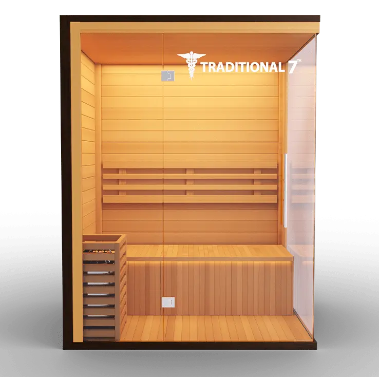 Medical Breakthrough Saunas - Traditional 7™ 4 Person Indoor Steam Sauna - Fitness Recovery Lab
