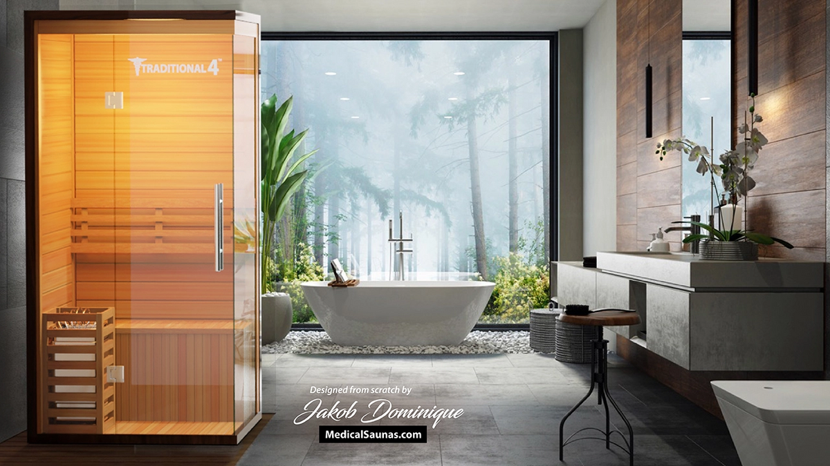Medical Breakthrough Saunas Traditional 4™ 1 Person Indoor Steam Sauna - Fitness Recovery Lab