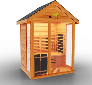 Medical Breakthrough Saunas - Nature 7 - 3 Person Hybrid Steam And Infrared Outdoor Sauna - Fitness Recovery Lab