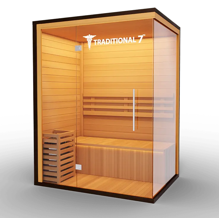 Medical Breakthrough Saunas - Traditional 7™ 4 Person Indoor Steam Sauna - Fitness Recovery Lab