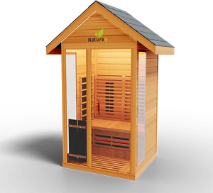 Medical Breakthrough Saunas - Nature 5 - 1 Person Hybrid Steam And Infrared Outdoor Sauna - Fitness Recovery Lab