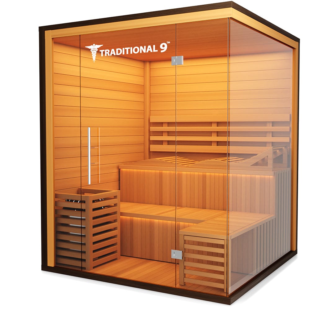 Medical Breakthrough Saunas - Traditional 9 4-7 Person Indoor Steam Sauna - Fitness Recovery Lab
