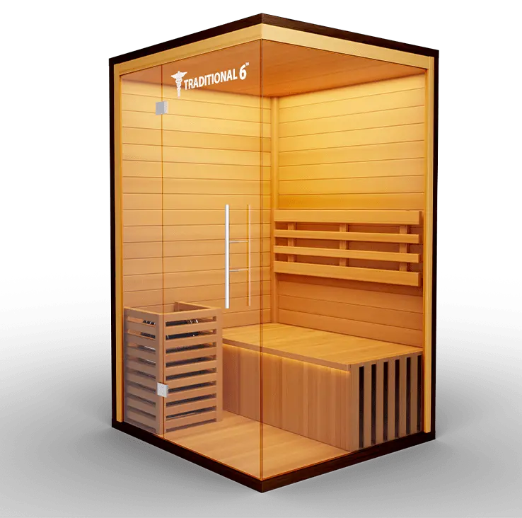 Medical Breakthrough Saunas - Traditional 6™ 3 Person Indoor Steam Sauna - Fitness Recovery Lab