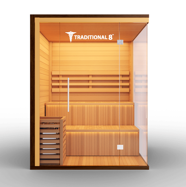 Medical Breakthrough Saunas - Traditional 8 Plus™ 4-5 Person Indoor Steam Sauna - Fitness Recovery Lab