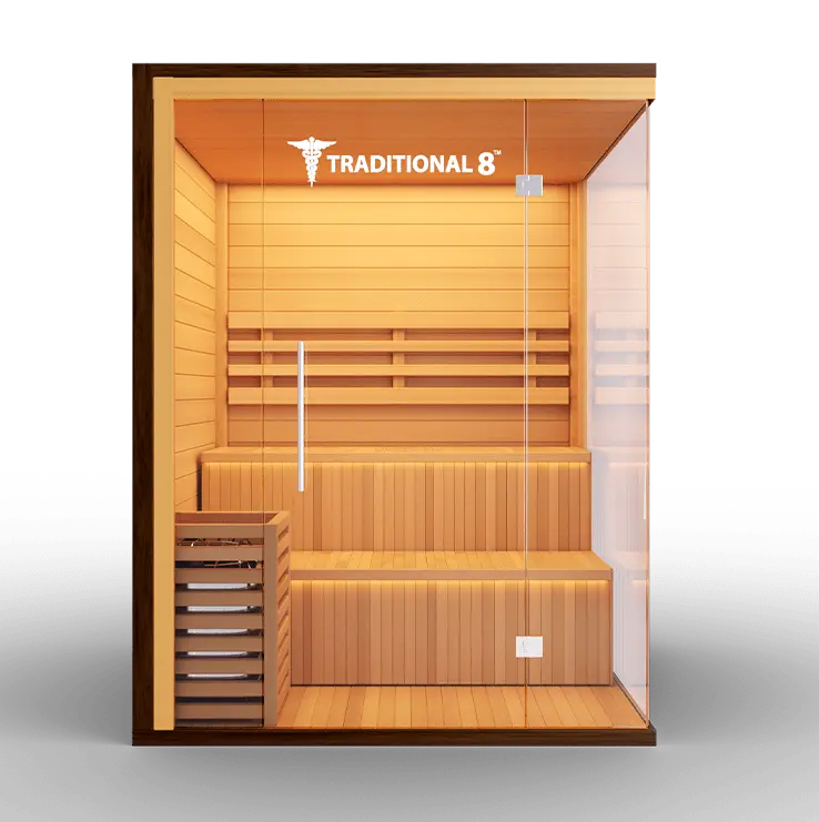 Medical Breakthrough Saunas - Traditional 8 Plus™ 4-5 Person Indoor Steam Sauna - Fitness Recovery Lab