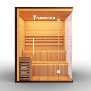 Medical Breakthrough Saunas - Traditional 8 Plus™ 4-5 Person Indoor Steam Sauna - Fitness Recovery Lab