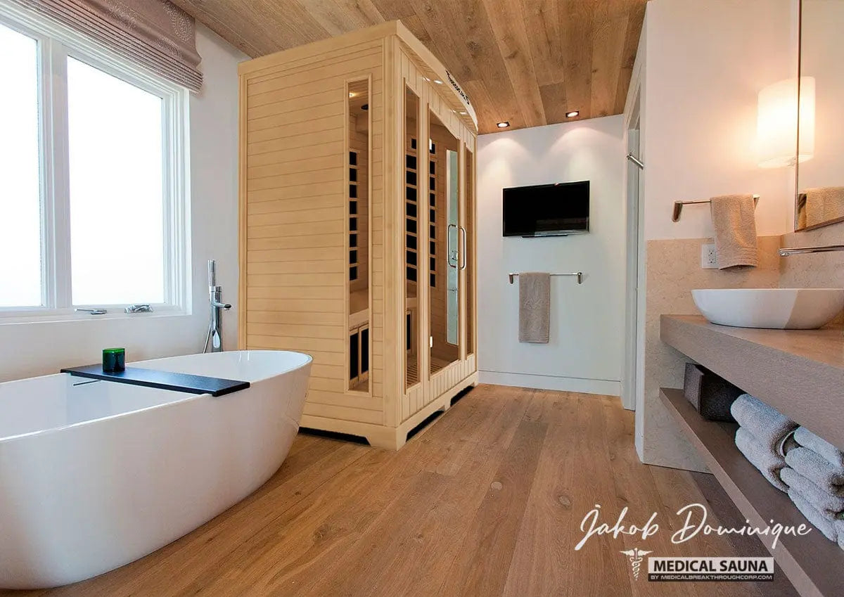 Medical Breakthrough Saunas - Medical 5 Version 2.0 Full Spectrum 3 Person Indoor Infrared Sauna - Fitness Recovery Lab