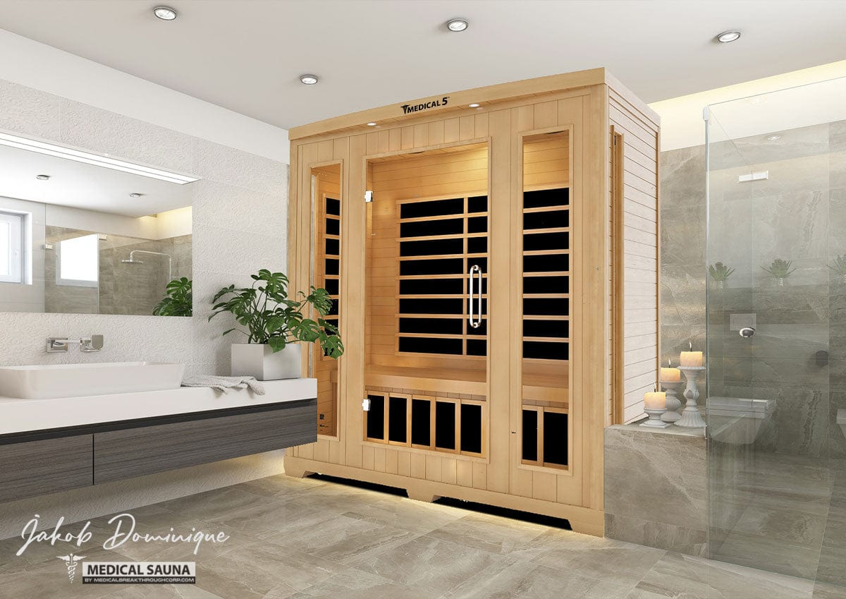 Medical Breakthrough Saunas - Medical 5™ 3 Person Indoor Infrared Sauna - Fitness Recovery Lab