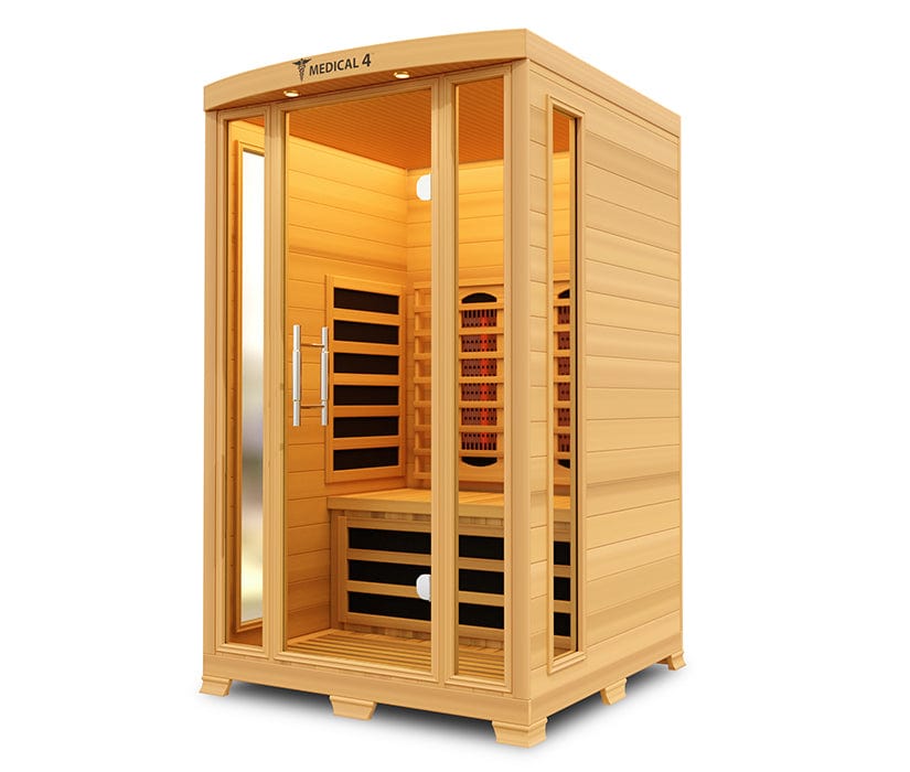 Medical Breakthrough Saunas - Medical 4 Version 2.0 Full Spectrum 2 Person Indoor Infrared Sauna - Fitness Recovery Lab