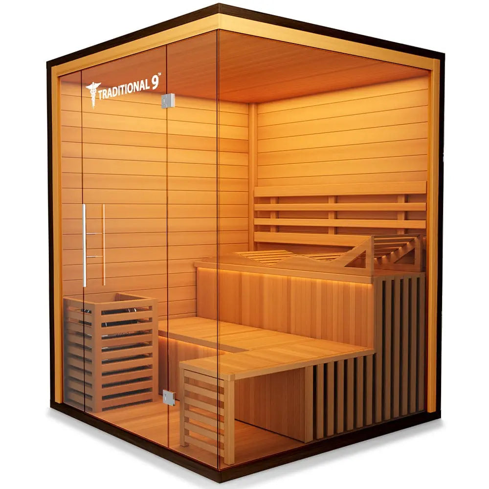 Medical Breakthrough Saunas - Traditional 9 4-7 Person Indoor Steam Sauna - Fitness Recovery Lab