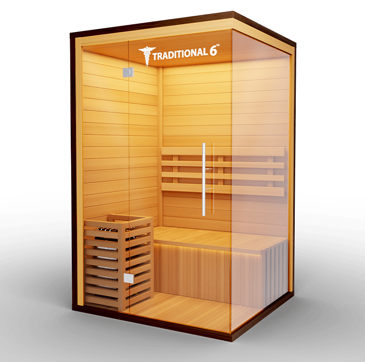 Medical Breakthrough Saunas - Traditional 6™ 3 Person Indoor Steam Sauna - Fitness Recovery Lab