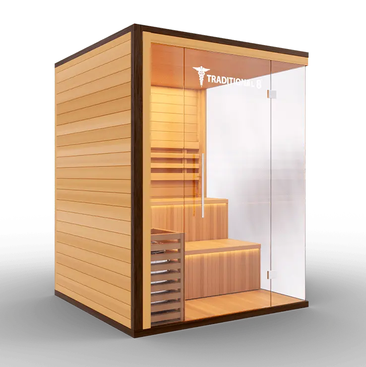 Medical Breakthrough Saunas - Traditional 8 Plus™ 4-5 Person Indoor Steam Sauna - Fitness Recovery Lab