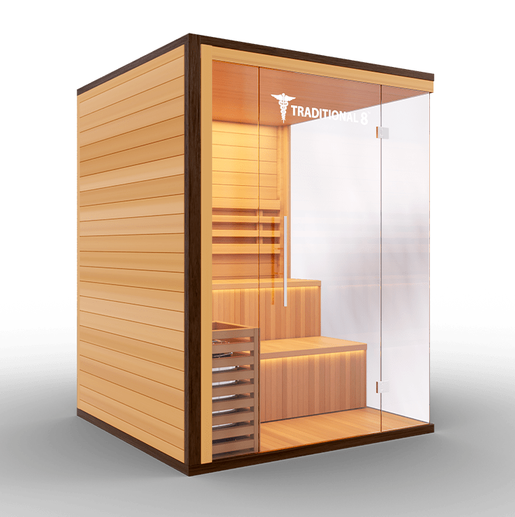 Medical Breakthrough Saunas - Traditional 8 Plus™ 4-5 Person Indoor Steam Sauna - Fitness Recovery Lab