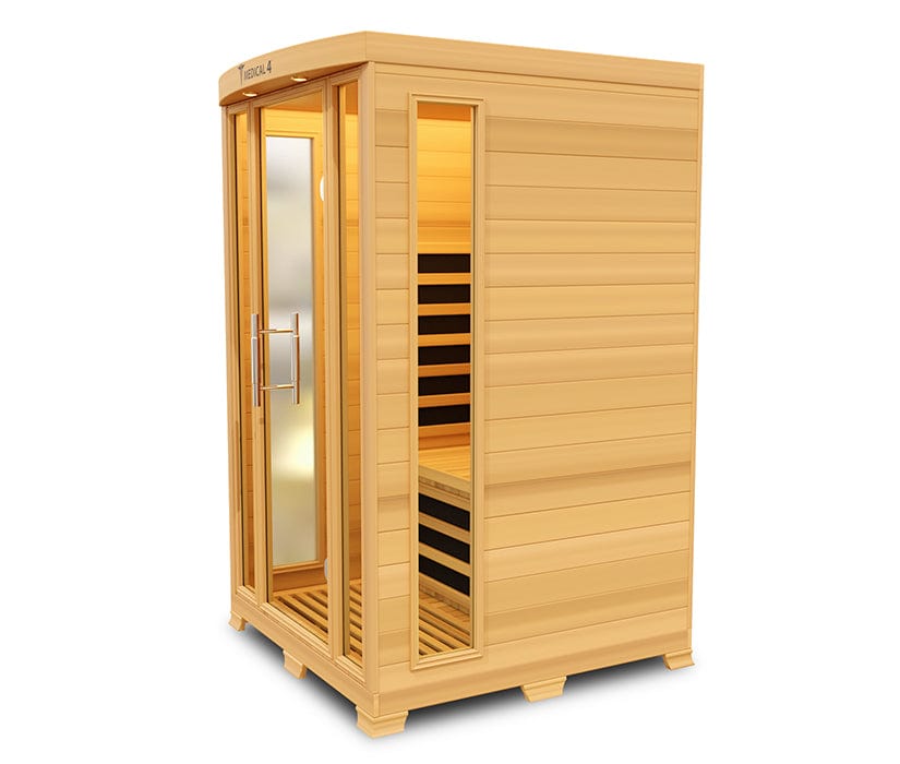 Medical Breakthrough Saunas - Medical 4 Version 2.0 Full Spectrum 2 Person Indoor Infrared Sauna - Fitness Recovery Lab
