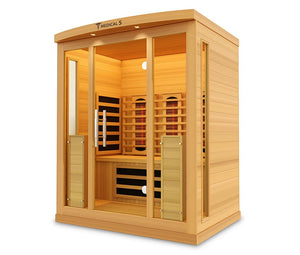 Medical Breakthrough Saunas - Medical 5 Version 2.0 Full Spectrum 3 Person Indoor Infrared Sauna - Fitness Recovery Lab