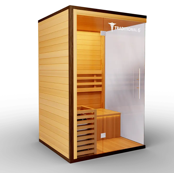 Medical Breakthrough Saunas - Traditional 6™ 3 Person Indoor Steam Sauna - Fitness Recovery Lab