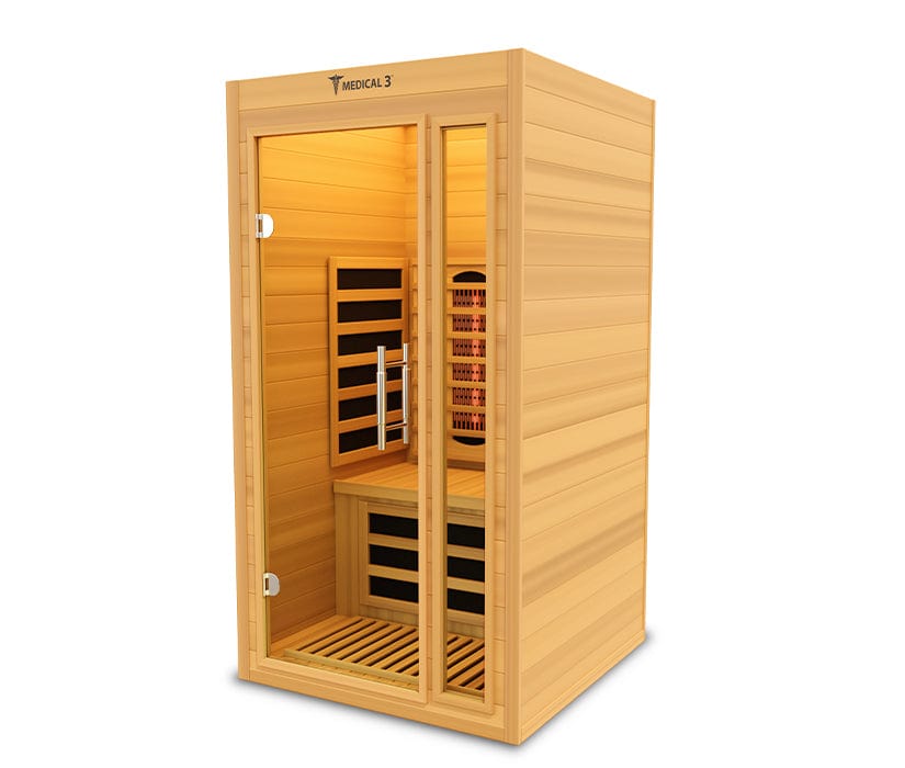 Medical Breakthrough Saunas - Medical 3 Version 2.0 Full Spectrum 1 Person Indoor Infrared Sauna - Fitness Recovery Lab
