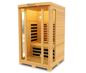 Medical Breakthrough Saunas - Medical 4 Version 2.0 Full Spectrum 2 Person Indoor Infrared Sauna - Fitness Recovery Lab
