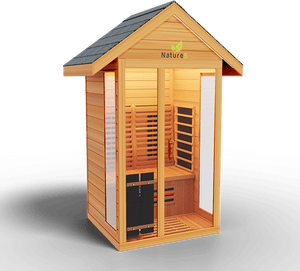 Medical Breakthrough Saunas - Nature 5 - 1 Person Hybrid Steam And Infrared Outdoor Sauna - Fitness Recovery Lab