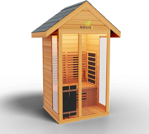 Medical Breakthrough Saunas - Nature 5 - 1 Person Hybrid Steam And Infrared Outdoor Sauna - Fitness Recovery Lab