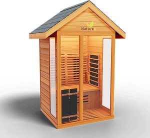 Medical Breakthrough Saunas - Nature 6 - 2 Person Hybrid Steam And Infrared Outdoor Sauna - Fitness Recovery Lab