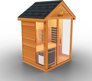 Medical Breakthrough Saunas - Nature 7 - 3 Person Hybrid Steam And Infrared Outdoor Sauna - Fitness Recovery Lab
