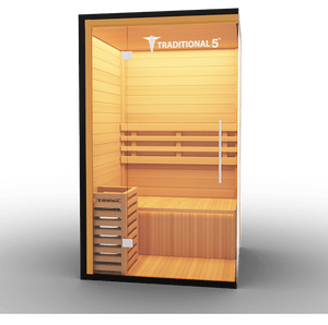 Medical Breakthrough Saunas - Traditional 5™ 2 Person Indoor Steam Sauna - Fitness Recovery Lab
