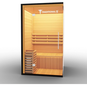 Medical Breakthrough Saunas - Traditional 5™ 2 Person Indoor Steam Sauna - Fitness Recovery Lab