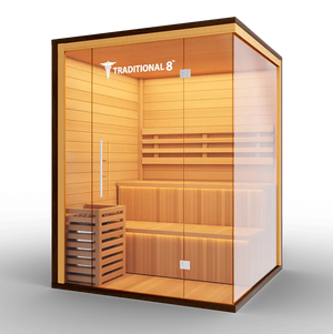 Medical Breakthrough Saunas - Traditional 8 Plus™ 4-5 Person Indoor Steam Sauna - Fitness Recovery Lab
