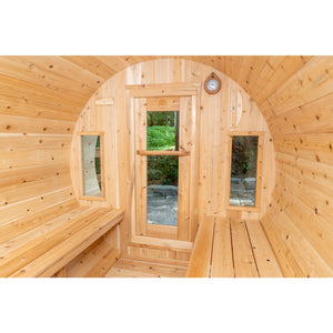 Dundalk Tranquility Barrel Sauna | 6-8 persons (CTC2345W) - Fitness Recovery Lab