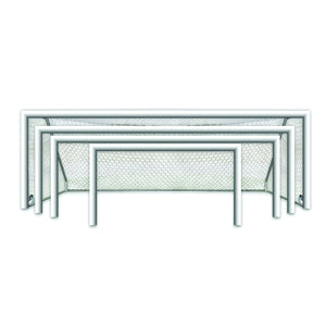 First Team World Class 40 Round Aluminum Portable Soccer Goal - Fitness Recovery Lab