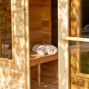 Dundalk Large Georgian Outdoor Cabin Sauna with Changeroom - Fitness Recovery Lab