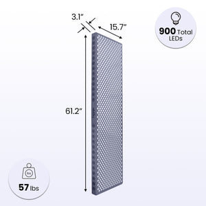 Hooga HG PRO 4500 - Full Body Red Light Therapy Panel For Home, Office and Gym - Fitness Recovery Lab