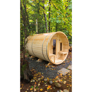 Dundalk Tranquility Barrel Sauna | 6-8 persons (CTC2345W) - Fitness Recovery Lab