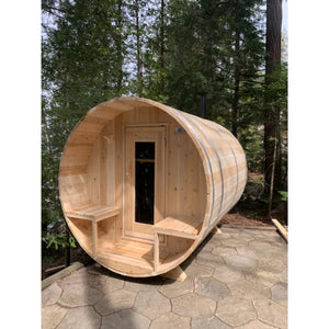 Dundalk Serenity Barrel Sauna | 2-4 persons (CTC2245W) - Fitness Recovery Lab