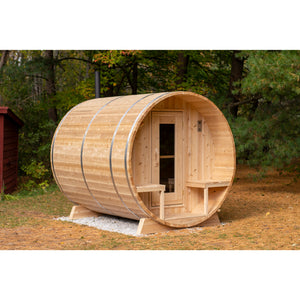 Dundalk Serenity Barrel Sauna | 2-4 persons (CTC2245W) - Fitness Recovery Lab