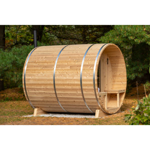 Dundalk Serenity Barrel Sauna | 2-4 persons (CTC2245W) - Fitness Recovery Lab