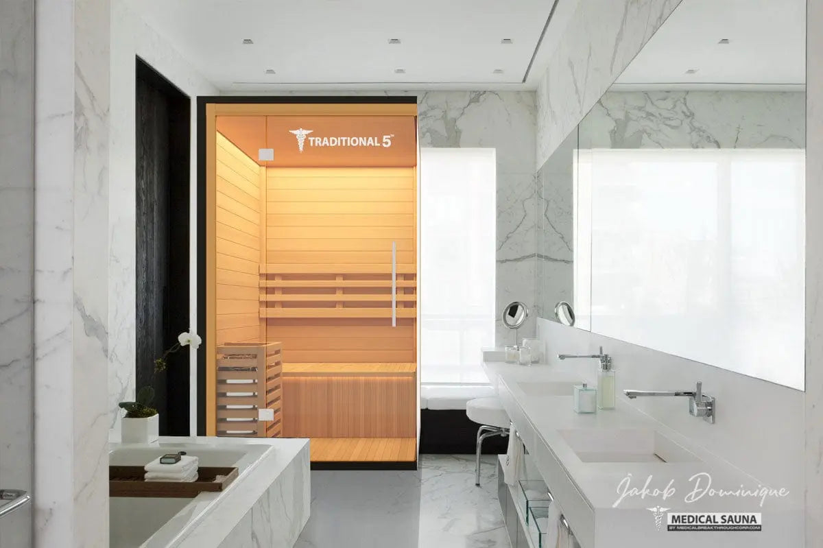 Medical Breakthrough Saunas - Traditional 5™ 2 Person Indoor Steam Sauna - Fitness Recovery Lab