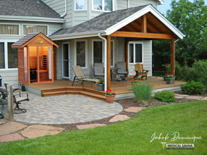 Medical Breakthrough Saunas - Nature 6 - 2 Person Hybrid Steam And Infrared Outdoor Sauna - Fitness Recovery Lab