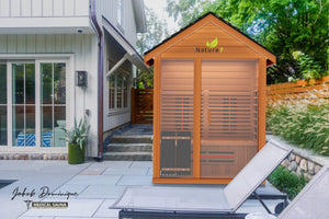 Medical Breakthrough Saunas - Nature 7 - 3 Person Hybrid Steam And Infrared Outdoor Sauna - Fitness Recovery Lab