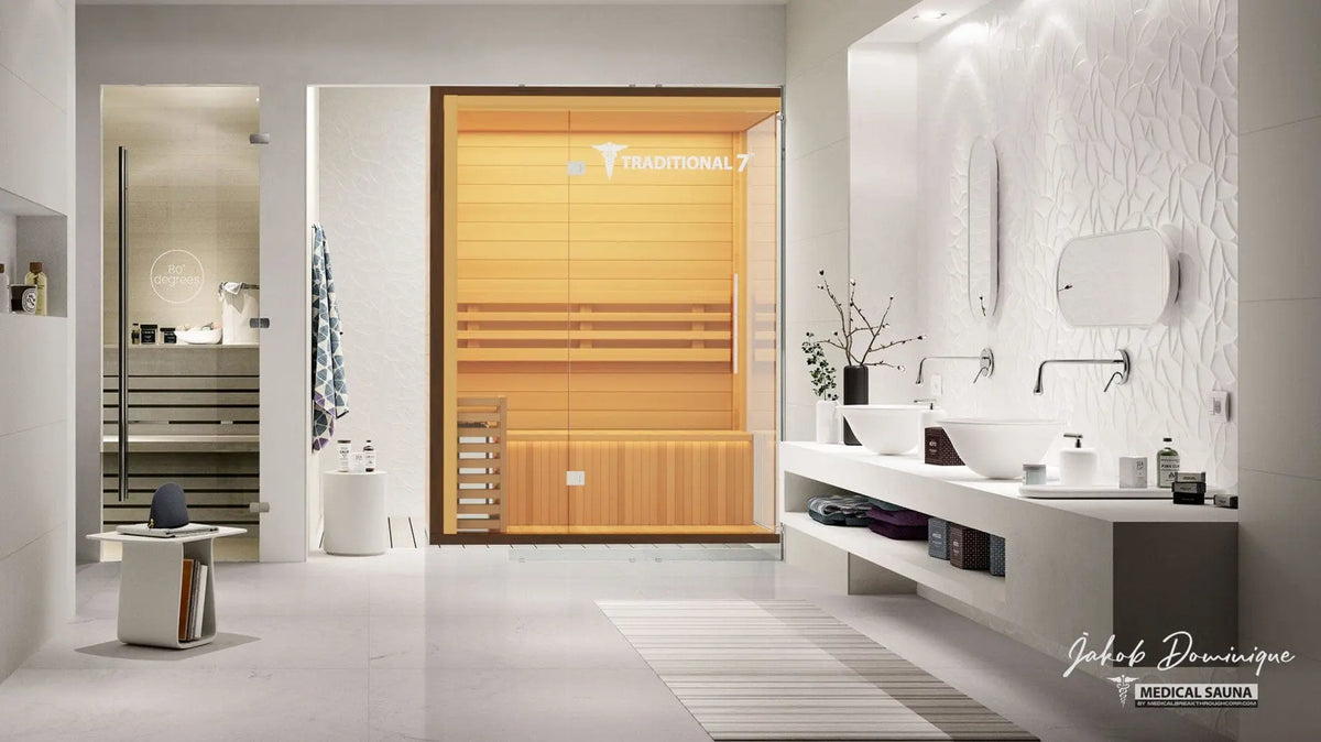 Medical Breakthrough Saunas - Traditional 7™ 4 Person Indoor Steam Sauna - Fitness Recovery Lab