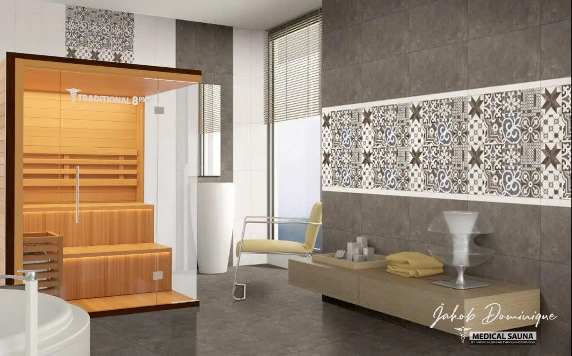 Medical Breakthrough Saunas - Traditional 8 Plus™ 4-5 Person Indoor Steam Sauna - Fitness Recovery Lab
