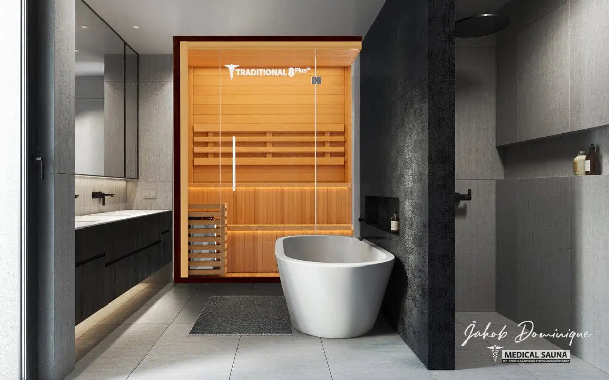 Medical Breakthrough Saunas - Traditional 8 Plus™ 4-5 Person Indoor Steam Sauna - Fitness Recovery Lab