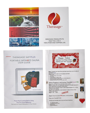 Therasage Portable Infrared Sauna with Red Light (Black) - Thera360 PLUS Personal - Fitness Recovery Lab