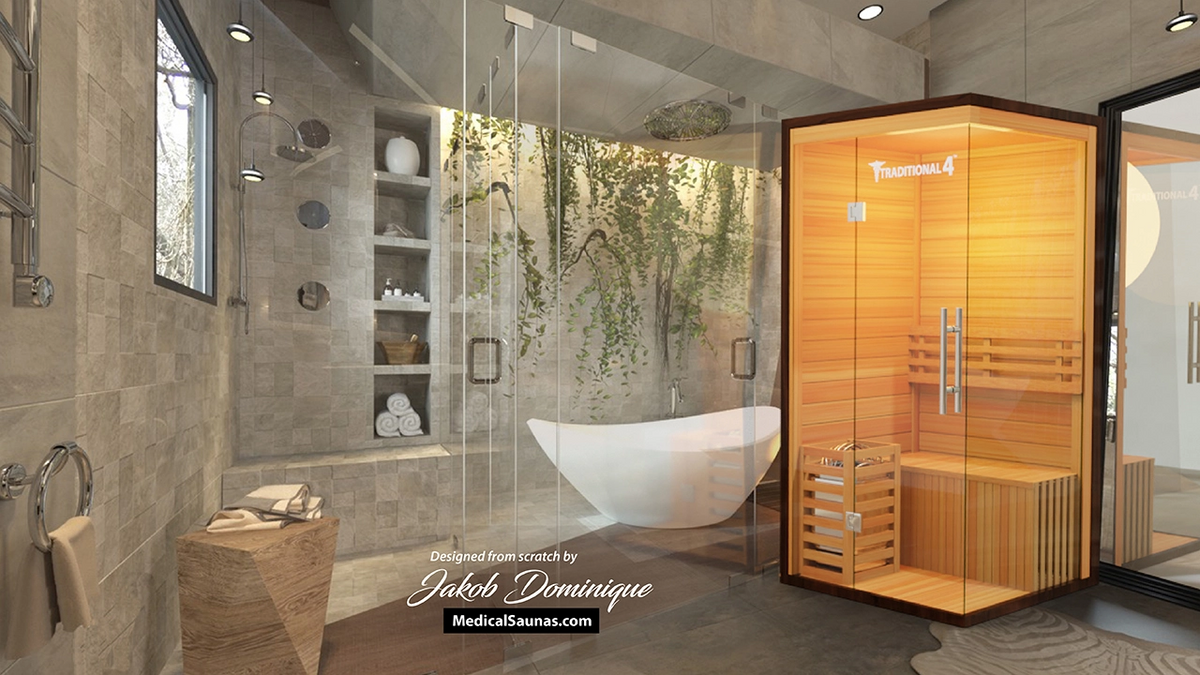 Medical Breakthrough Saunas Traditional 4™ 1 Person Indoor Steam Sauna - Fitness Recovery Lab