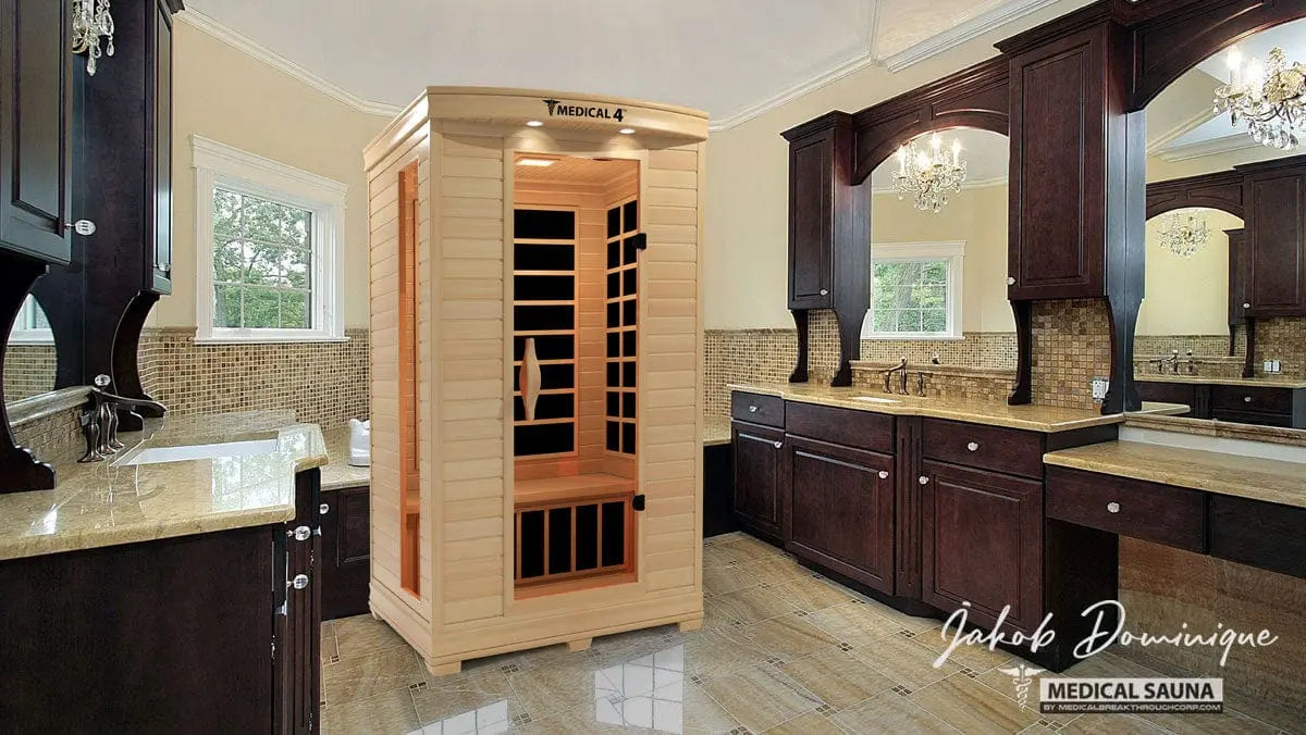Medical Breakthrough Saunas - Medical 4 Version 2.0 Full Spectrum 2 Person Indoor Infrared Sauna - Fitness Recovery Lab