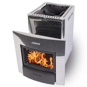 Harvia PRO 20 DUO Steel 24.1kW Wood Burning Sauna Stove / Heater | WK200SLUX - Fitness Recovery Lab