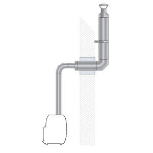 HUUM Through-Wall Chimney Kit, For Wood Stove - Fitness Recovery Lab